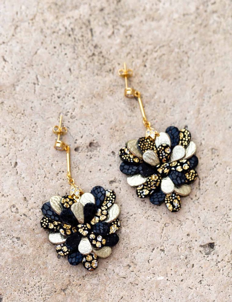 Little Amor - fekete varázsporos mix fülbevaló