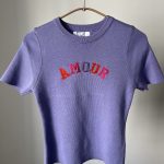 Inventino look lila AMOUR top