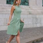 Inventino look zsályazöld ruha
