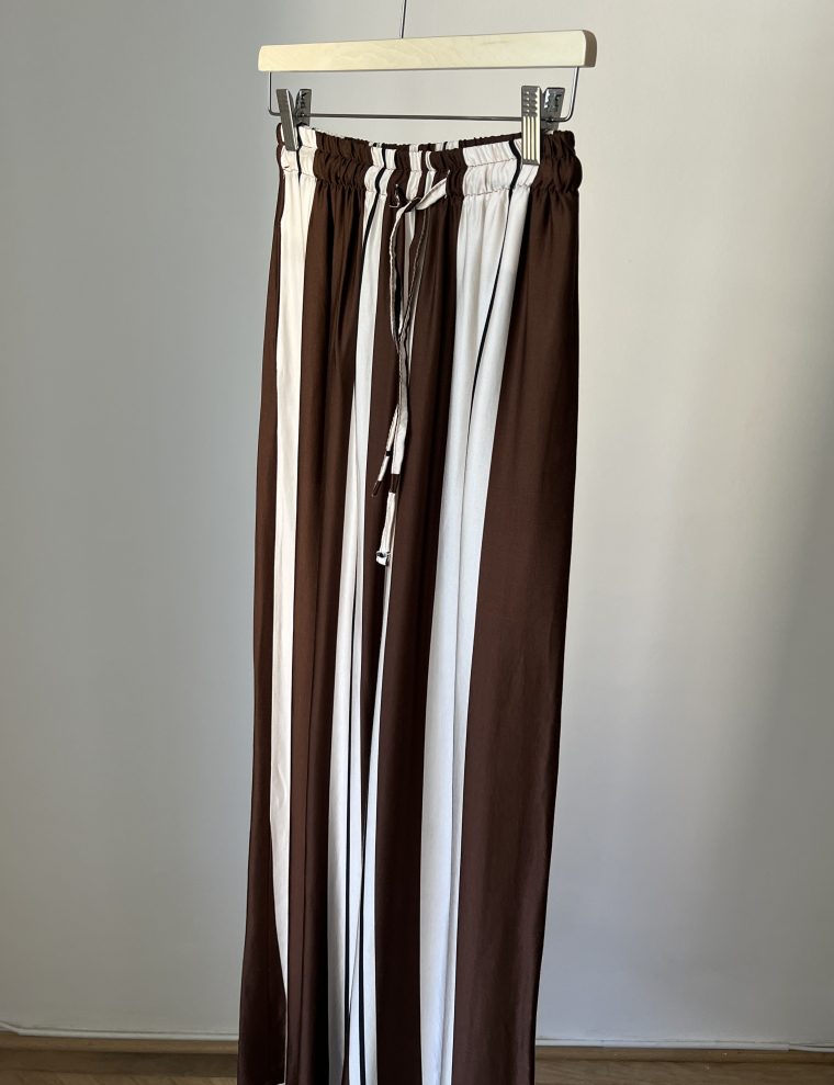 inventino look barna & khaki palazzo