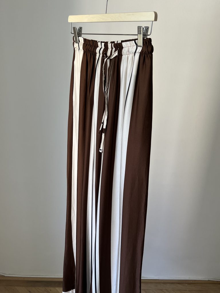 inventino look barna & khaki palazzo