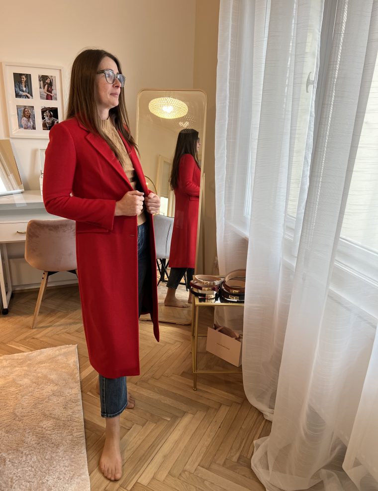 inventino look törtfehér kabát