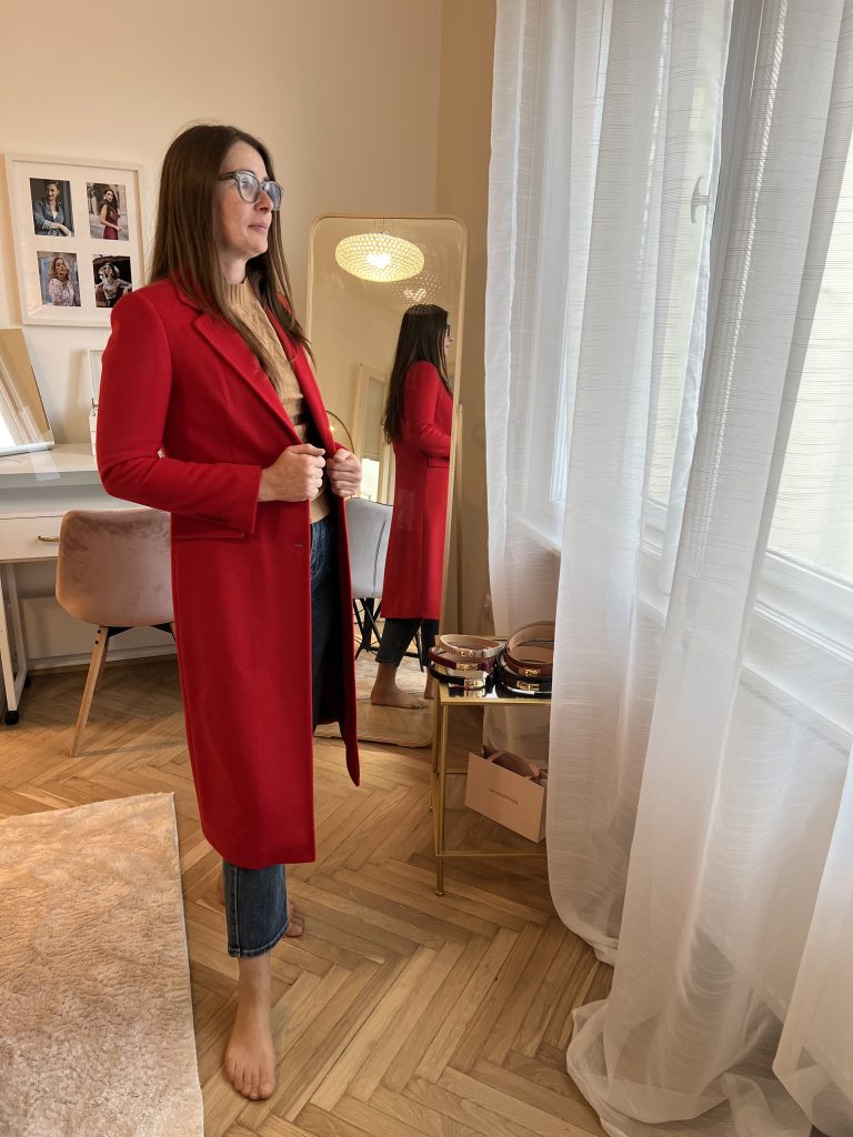 inventino look törtfehér kabát