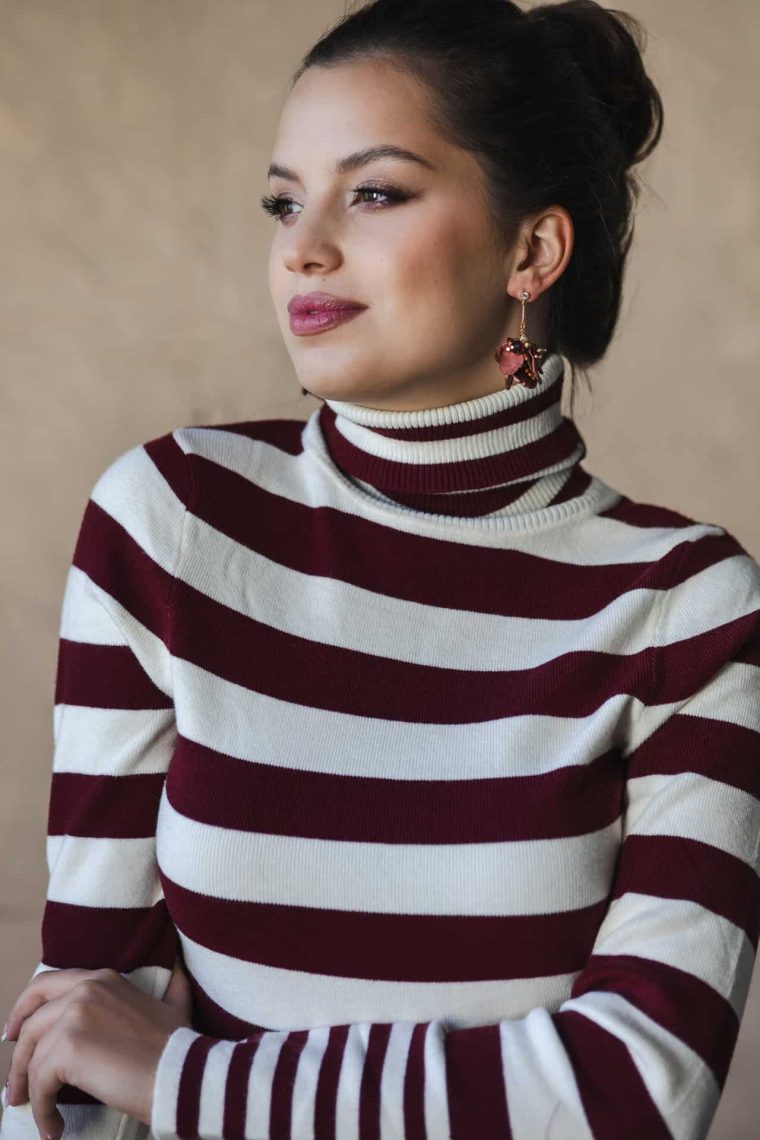 Inventino look csíkos garbó - Image 12