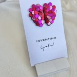 Gabriel meggy & fukszia  mix  fülbevaló