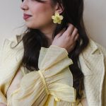 Inventino look citrom fodros blúz