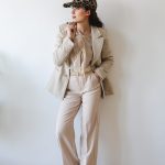 Inventino look bézs blézer