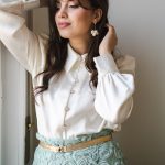 Inventino look ekrü blúz