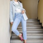 Inventino look babakék blézer