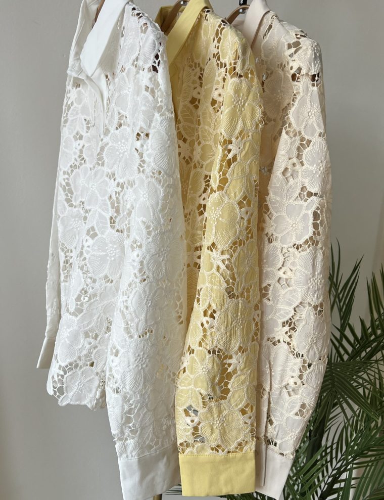 inventino look csipkés blúz