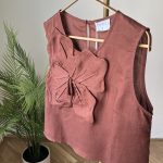 Inventino look gesztenyebarna  top