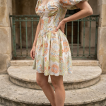 Inventino look narancs & lime mini ruha