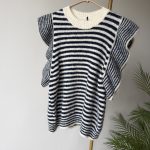 Inventino look navy csíkos mellény (S-L)