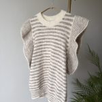 Inventino look krém csíkos mellény (S-L)