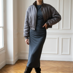 Inventino look szürke  bomber
