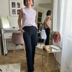 Inventino look navy  palazzo (gumis derekú)